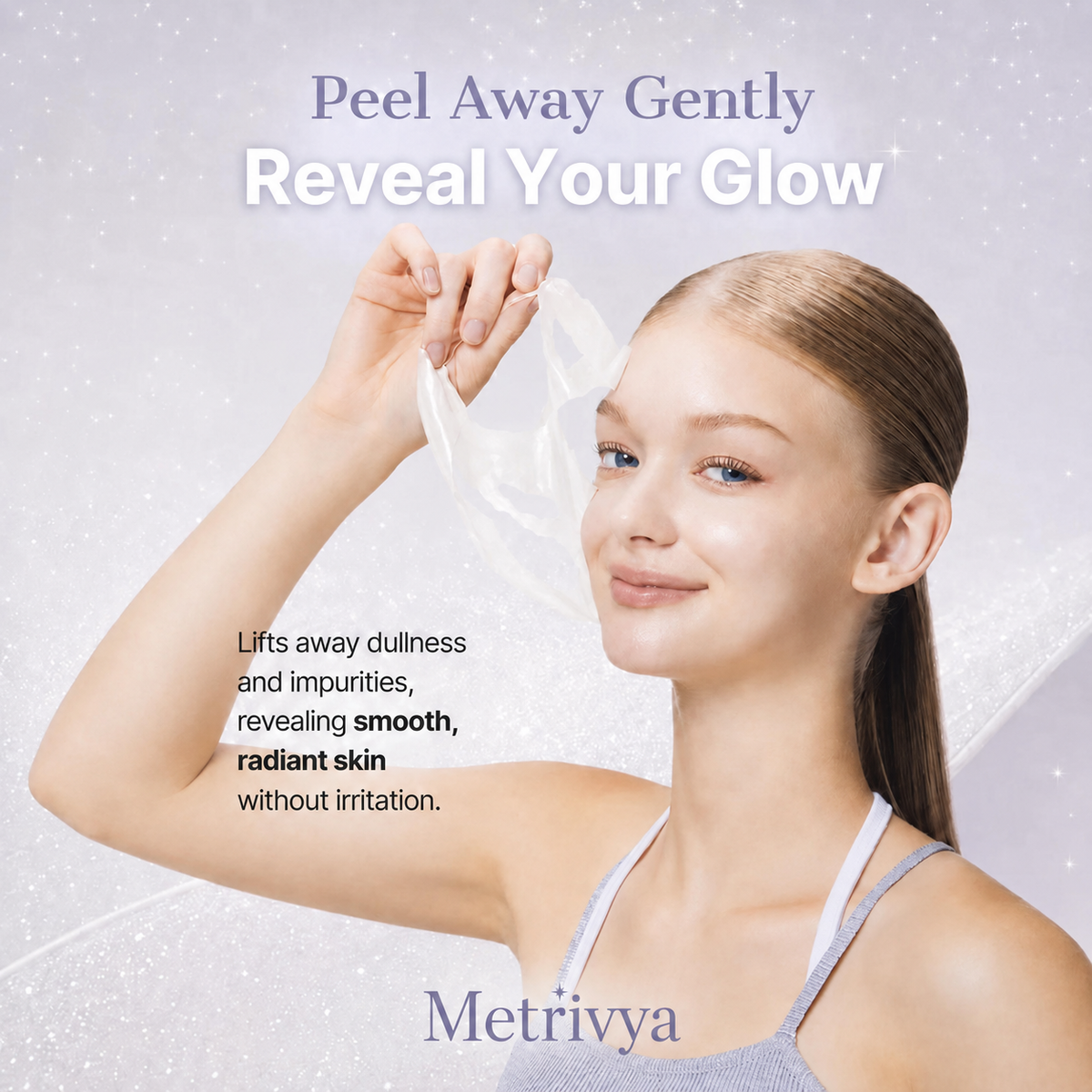 Metrivya® Exosome Skinplaning Glaze Mask✨ – Intensive Collagen Peel-Off Mask with Silicone Brush for Smooth & Radiant Skin