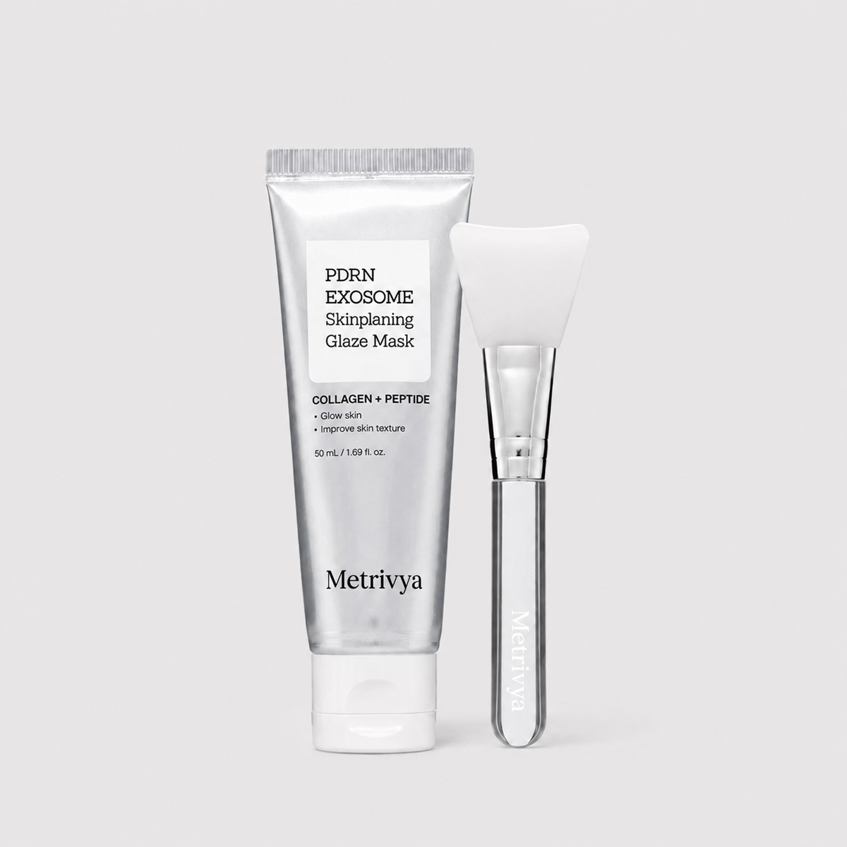 Metrivya® Exosome Skinplaning Glaze Mask✨ – Intensive Collagen Peel-Off Mask with Silicone Brush for Smooth & Radiant Skin