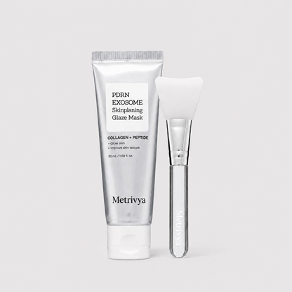 Metrivya® Exosome Skinplaning Glaze Mask✨ – Intensive Collagen Peel-Off Mask with Silicone Brush for Smooth & Radiant Skin