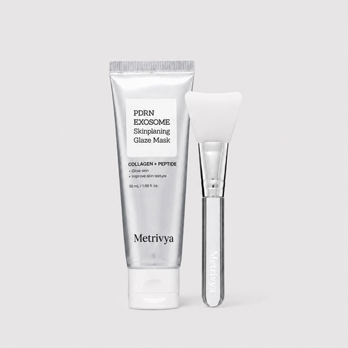 Metrivya® Exosome Skinplaning Glaze Mask✨ – Intensive Collagen Peel-Off Mask with Silicone Brush for Smooth & Radiant Skin