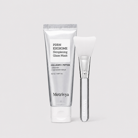 Metrivya® Exosome Skinplaning Glaze Mask✨ – Intensive Collagen Peel-Off Mask with Silicone Brush for Smooth & Radiant Skin