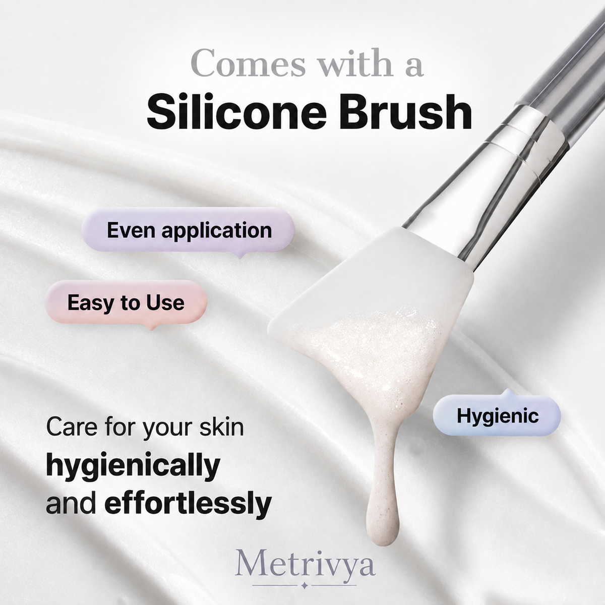 Metrivya® Exosome Skinplaning Glaze Mask✨ – Intensive Collagen Peel-Off Mask with Silicone Brush for Smooth & Radiant Skin