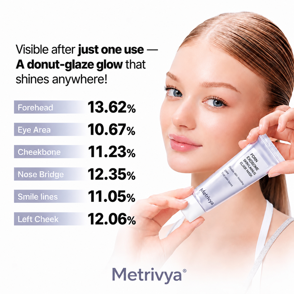 Metrivya® Exosome Skinplaning Glaze Mask✨ – Intensive Collagen Peel-Off Mask with Silicone Brush for Smooth & Radiant Skin